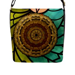 Kaleidoscope Dream Illusion Flap Messenger Bag (l)  by Nexatart