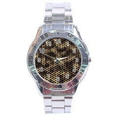 Honeycomb Beehive Nature Stainless Steel Analogue Watch by Nexatart