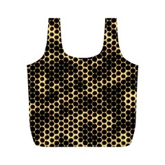 Honeycomb Beehive Nature Full Print Recycle Bags (m)  by Nexatart