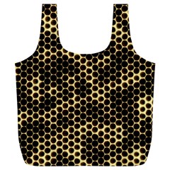 Honeycomb Beehive Nature Full Print Recycle Bags (l)  by Nexatart