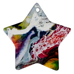 Abstract Art Detail Painting Ornament (star) by Nexatart