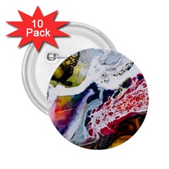 Abstract Art Detail Painting 2 25  Buttons (10 Pack) 