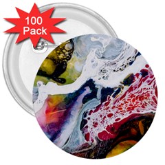 Abstract Art Detail Painting 3  Buttons (100 Pack)  by Nexatart