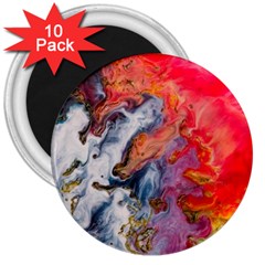 Art Abstract Macro 3  Magnets (10 Pack)  by Nexatart