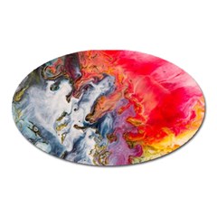 Art Abstract Macro Oval Magnet