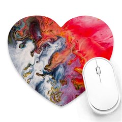 Art Abstract Macro Heart Mousepads by Nexatart