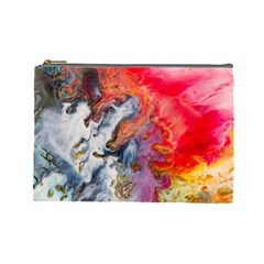 Art Abstract Macro Cosmetic Bag (large)  by Nexatart