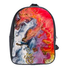 Art Abstract Macro School Bag (xl) by Nexatart