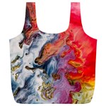 Art Abstract Macro Full Print Recycle Bags (L)  Front