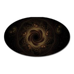 Beads Fractal Abstract Pattern Oval Magnet by Nexatart