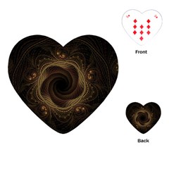 Beads Fractal Abstract Pattern Playing Cards (heart)  by Nexatart