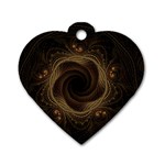 Beads Fractal Abstract Pattern Dog Tag Heart (One Side) Front