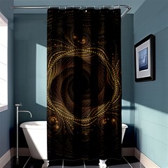 Beads Fractal Abstract Pattern Shower Curtain 36  X 72  (stall)  by Nexatart