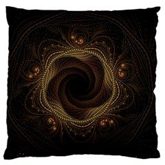 Beads Fractal Abstract Pattern Large Flano Cushion Case (two Sides) by Nexatart