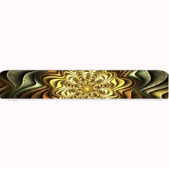 Fractal Flower Petals Gold Small Bar Mats by Nexatart