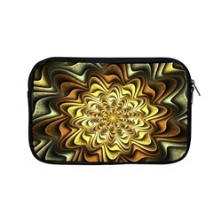 Fractal Flower Petals Gold Apple Macbook Pro 13  Zipper Case by Nexatart