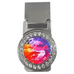 Abstract Art Background Paint Money Clips (cz) 