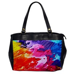 Abstract Art Background Paint Office Handbags by Nexatart