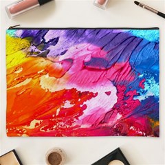 Abstract Art Background Paint Cosmetic Bag (xxxl)  by Nexatart