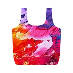 Abstract Art Background Paint Full Print Recycle Bags (m)  by Nexatart