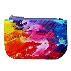 Abstract Art Background Paint Large Coin Purse by Nexatart