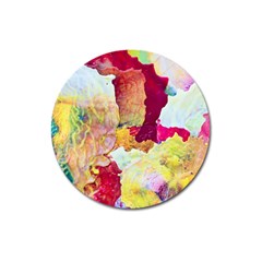 Art Detail Abstract Painting Wax Magnet 3  (round)