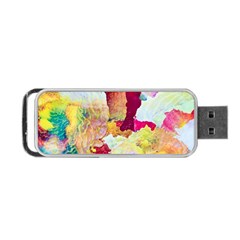 Art Detail Abstract Painting Wax Portable Usb Flash (one Side) by Nexatart