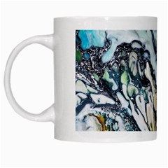 Abstract Structure Background Wax White Mugs by Nexatart