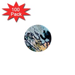 Abstract Structure Background Wax 1  Mini Buttons (100 Pack)  by Nexatart