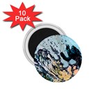 Abstract Structure Background Wax 1.75  Magnets (10 pack)  Front