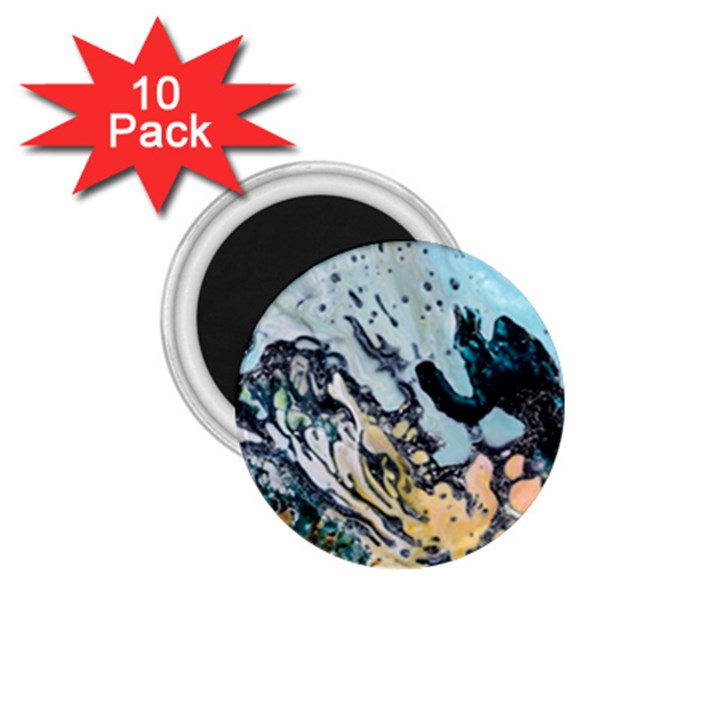 Abstract Structure Background Wax 1.75  Magnets (10 pack) 