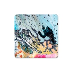 Abstract Structure Background Wax Square Magnet by Nexatart