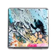 Abstract Structure Background Wax Memory Card Reader (square) by Nexatart