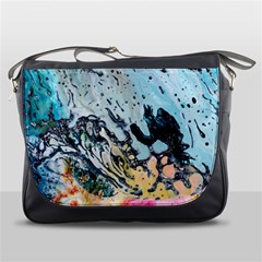 Abstract Structure Background Wax Messenger Bags by Nexatart