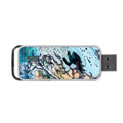 Abstract Structure Background Wax Portable Usb Flash (one Side) by Nexatart