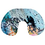 Abstract Structure Background Wax Travel Neck Pillows Front