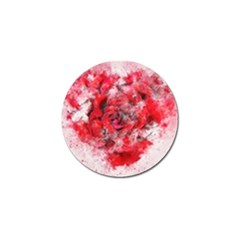 Flower Roses Heart Art Abstract Golf Ball Marker (4 Pack) by Nexatart