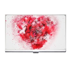 Flower Roses Heart Art Abstract Business Card Holders