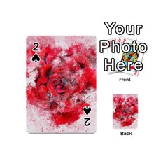 Flower Roses Heart Art Abstract Playing Cards 54 (mini) 