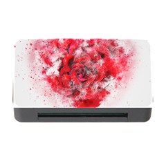 Flower Roses Heart Art Abstract Memory Card Reader With Cf by Nexatart