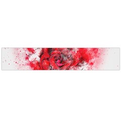 Flower Roses Heart Art Abstract Large Flano Scarf 