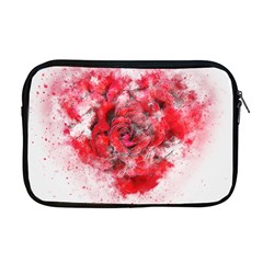 Flower Roses Heart Art Abstract Apple Macbook Pro 17  Zipper Case by Nexatart