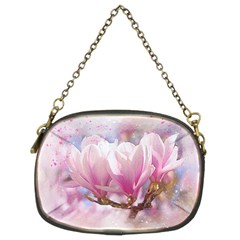 Flowers Magnolia Art Abstract Chain Purses (two Sides)  by Nexatart