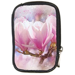 Flowers Magnolia Art Abstract Compact Camera Cases by Nexatart