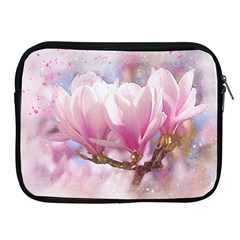 Flowers Magnolia Art Abstract Apple Ipad 2/3/4 Zipper Cases