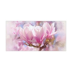 Flowers Magnolia Art Abstract Yoga Headband by Nexatart