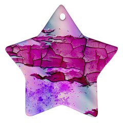 Background Crack Art Abstract Star Ornament (two Sides) by Nexatart