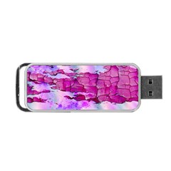 Background Crack Art Abstract Portable Usb Flash (two Sides) by Nexatart