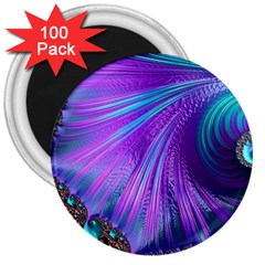 Abstract Fractal Fractal Structures 3  Magnets (100 Pack) by Nexatart