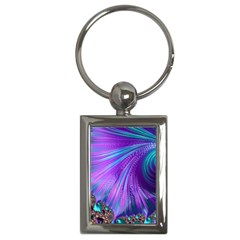 Abstract Fractal Fractal Structures Key Chains (rectangle)  by Nexatart